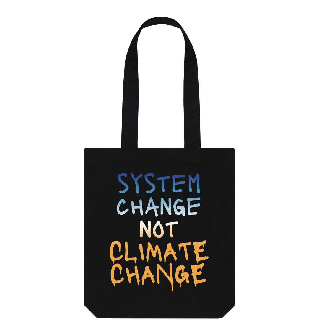 System Change Not Climate Change Tote Bag Black One Size