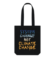 System Change Not Climate Change Tote Bag Black One Size