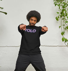 YOLO Crewneck Graphic Sweatshirt