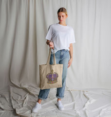 Royal Crown Cream Organic Cotton Tote Bag