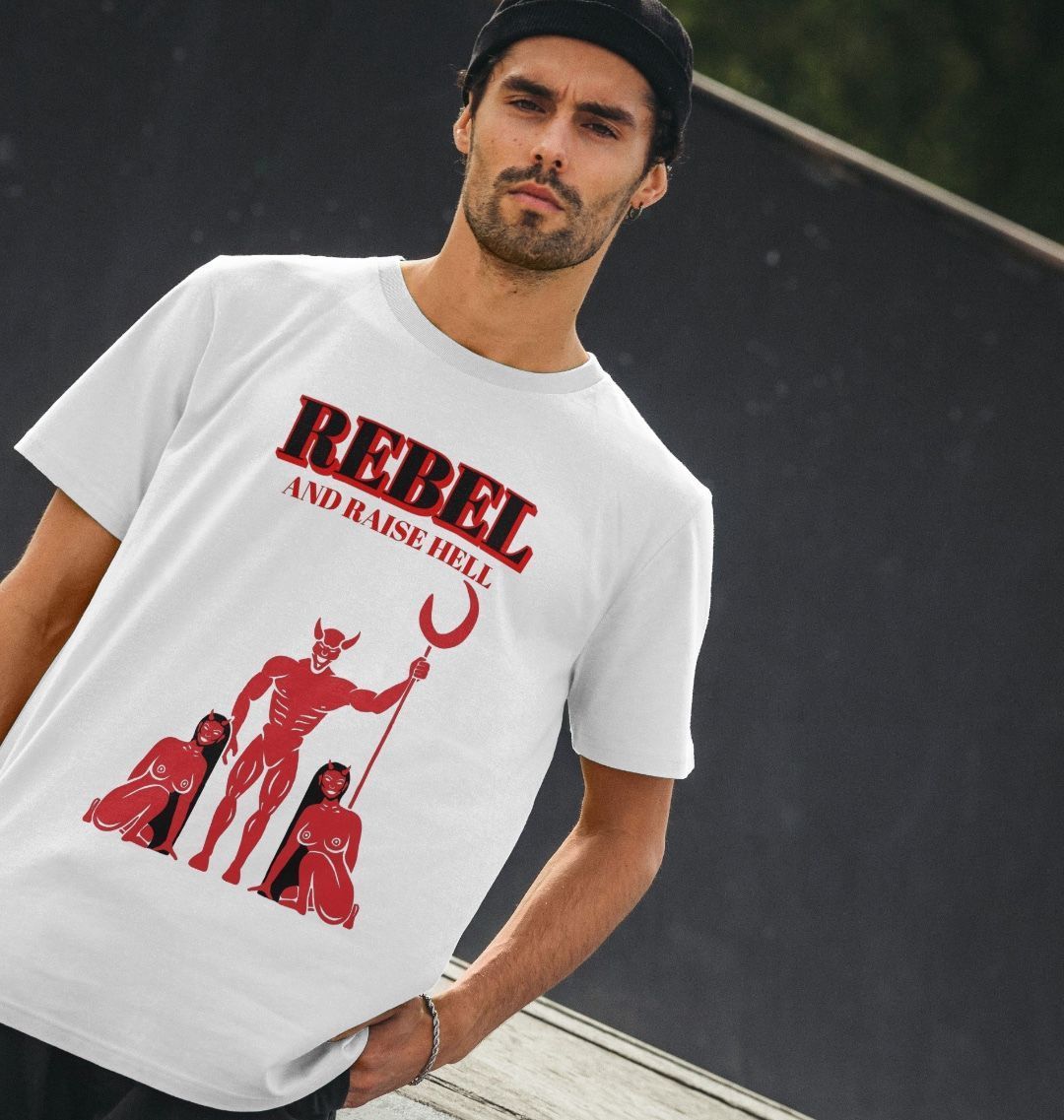 Graphic Rebel Devil Organic Cotton T Shirt