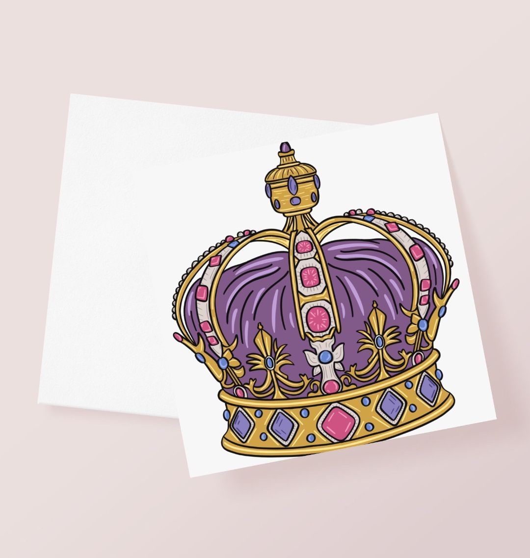 Royal Crown Greetings Card