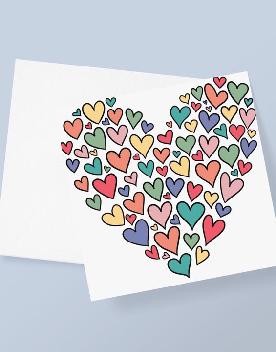 Hearts Full Of Love Greetings Card