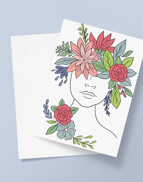 Flower Girl Greetings Card