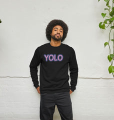 YOLO Crewneck Graphic Sweatshirt