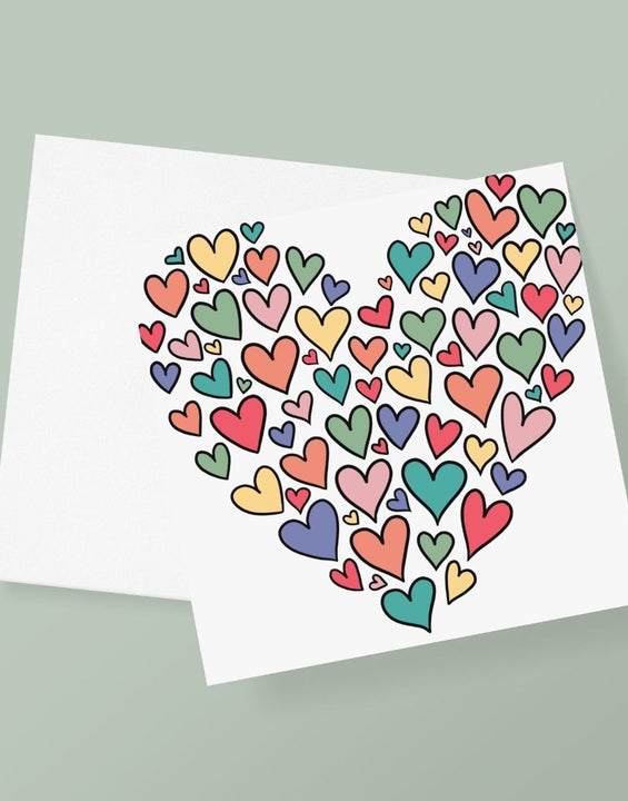 Hearts Full Of Love Greetings Card