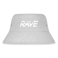 90s Rave Graphic Bucket Hat heather grey