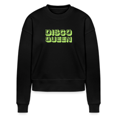 Disco Queen Graphic Cropped Organic Sweatshirt