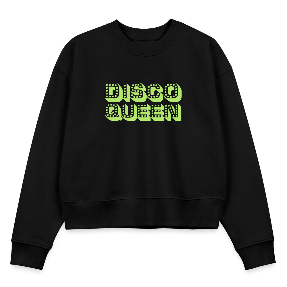 Disco Queen Graphic Cropped Organic Sweatshirt