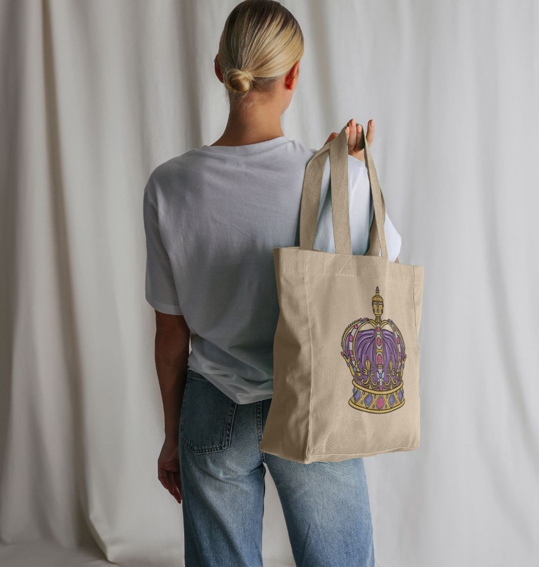 Royal Crown Cream Organic Cotton Tote Bag