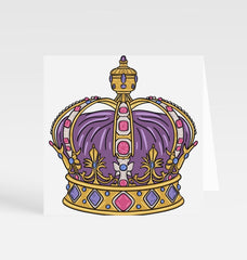 Royal Crown Greetings Card