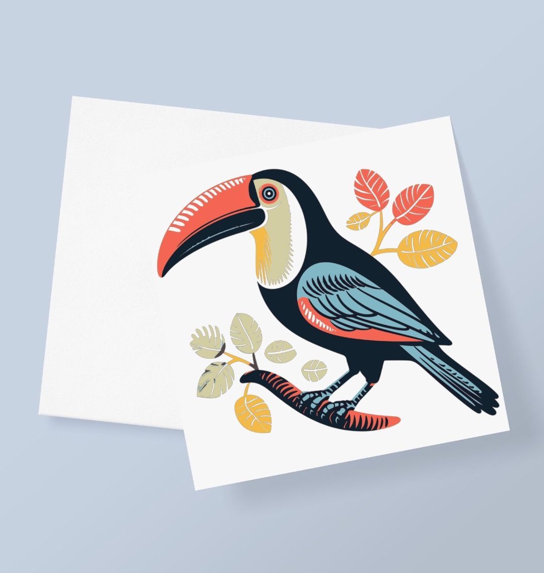 Toucan Bird Greetings Card