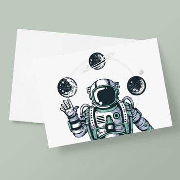 Carte de vœux Spaceman