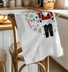 Christmas Nutcracker Organic Printed Tea Towel