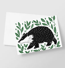 Badger Greetings Card