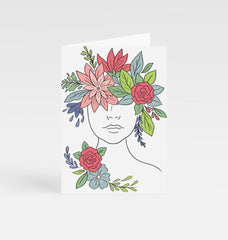 Flower Girl Greetings Card