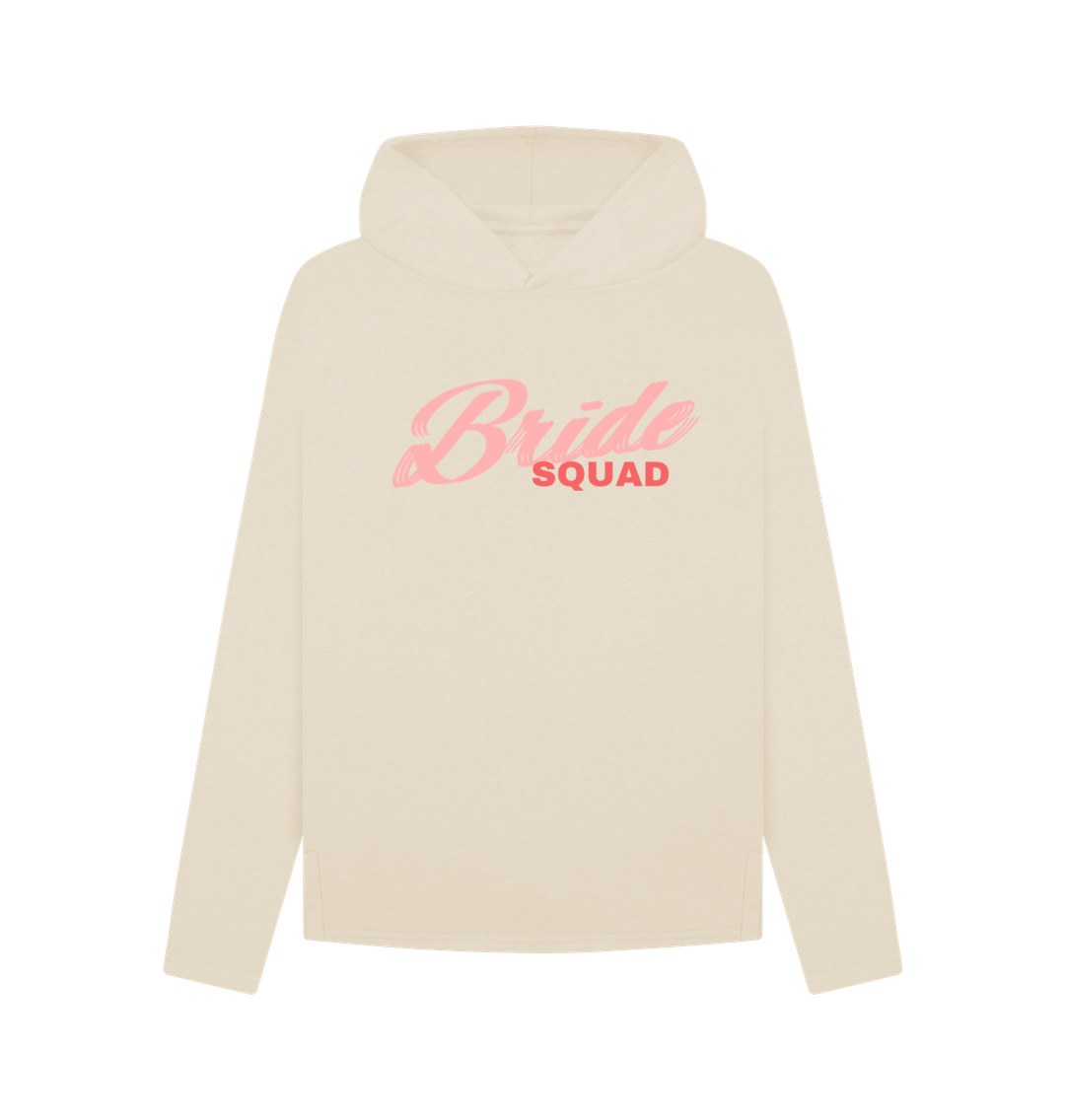 Organic Cotton Graphic Hoodie Bride Squad Oat