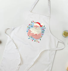 Father Christmas Print Baking Apron