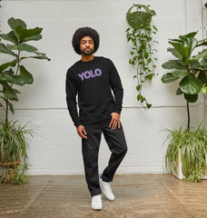 YOLO Crewneck Graphic Sweatshirt