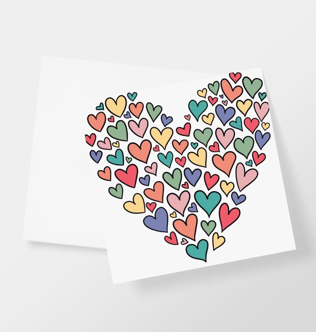 Hearts Full Of Love Greetings Card