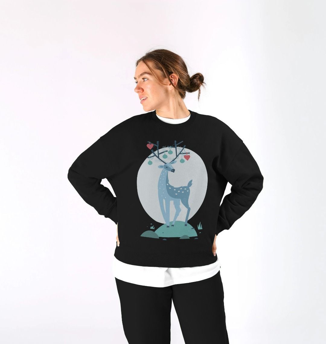 Christmas Reindeer Crewneck Sweatshirt