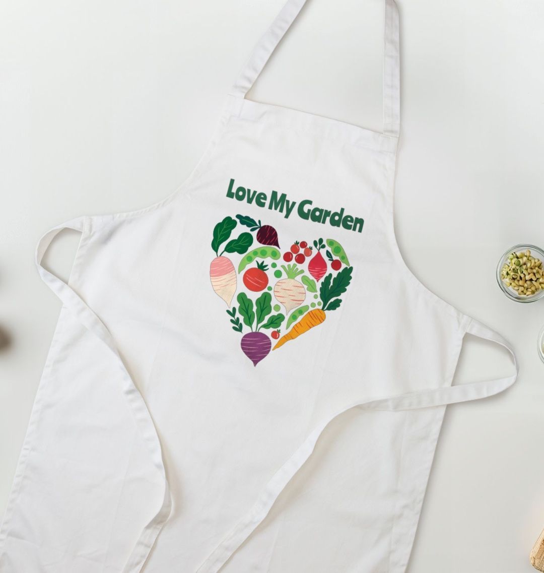 Love My Garden Organic Cotton Kitchen Apron