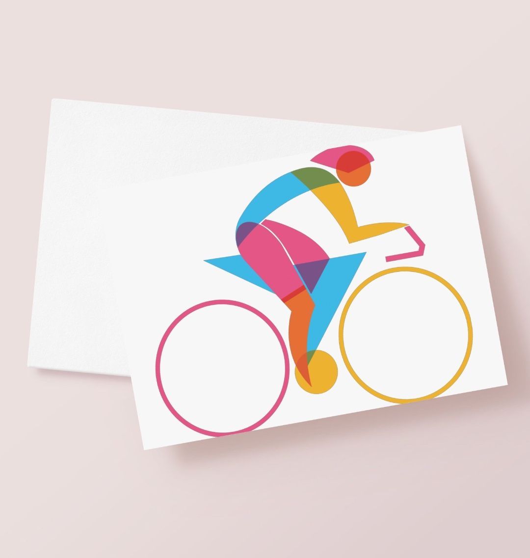 Cycling Greetings Card