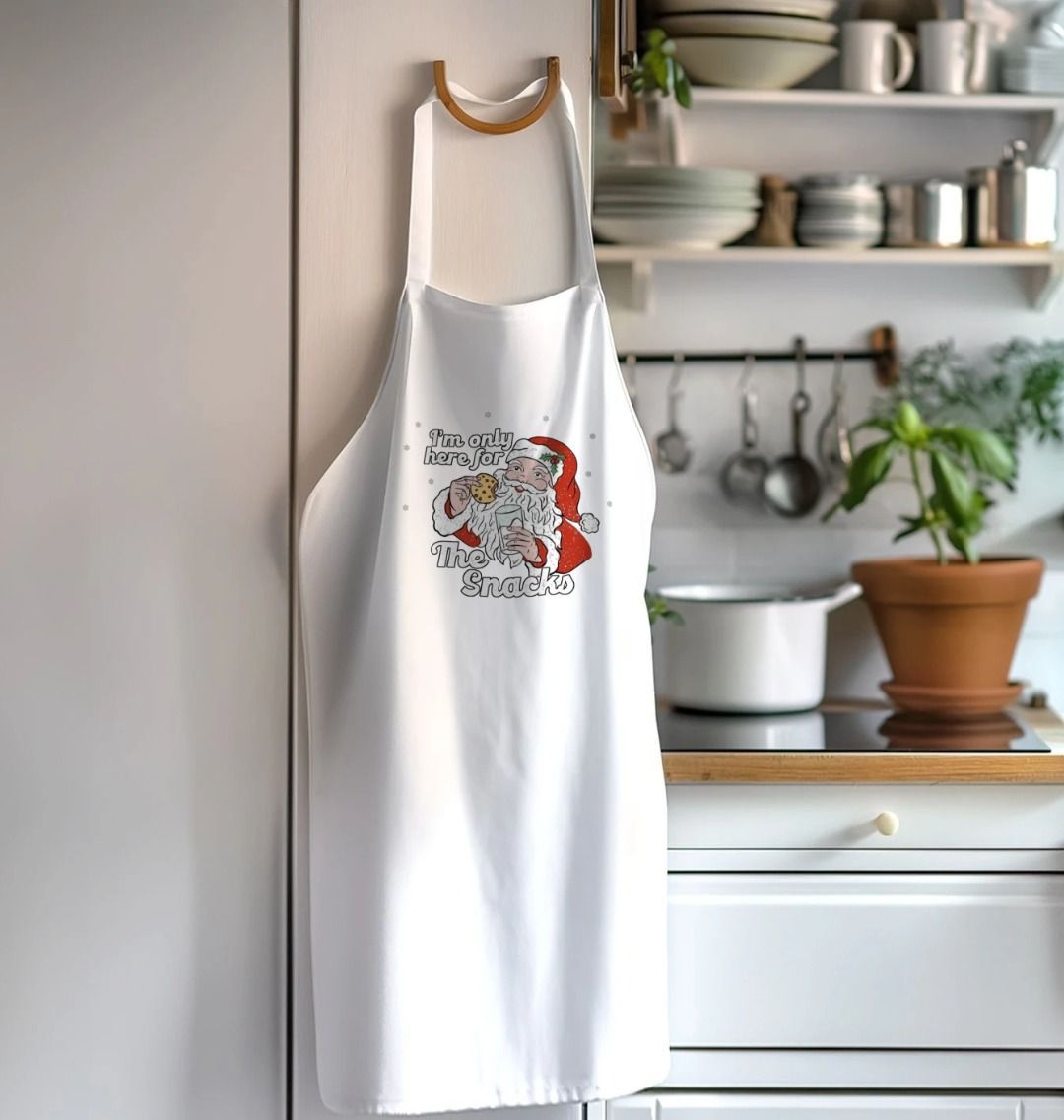 Father Christmas Printed Kitchen Apron