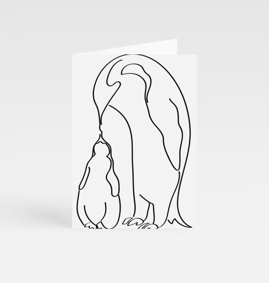 The Penguin Family Greetings Card