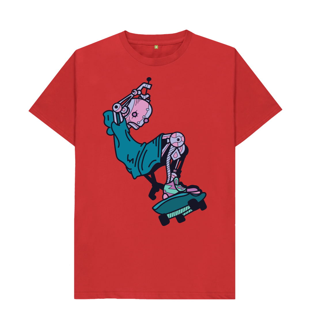 Streetwear Skateboarding T Shirt Red