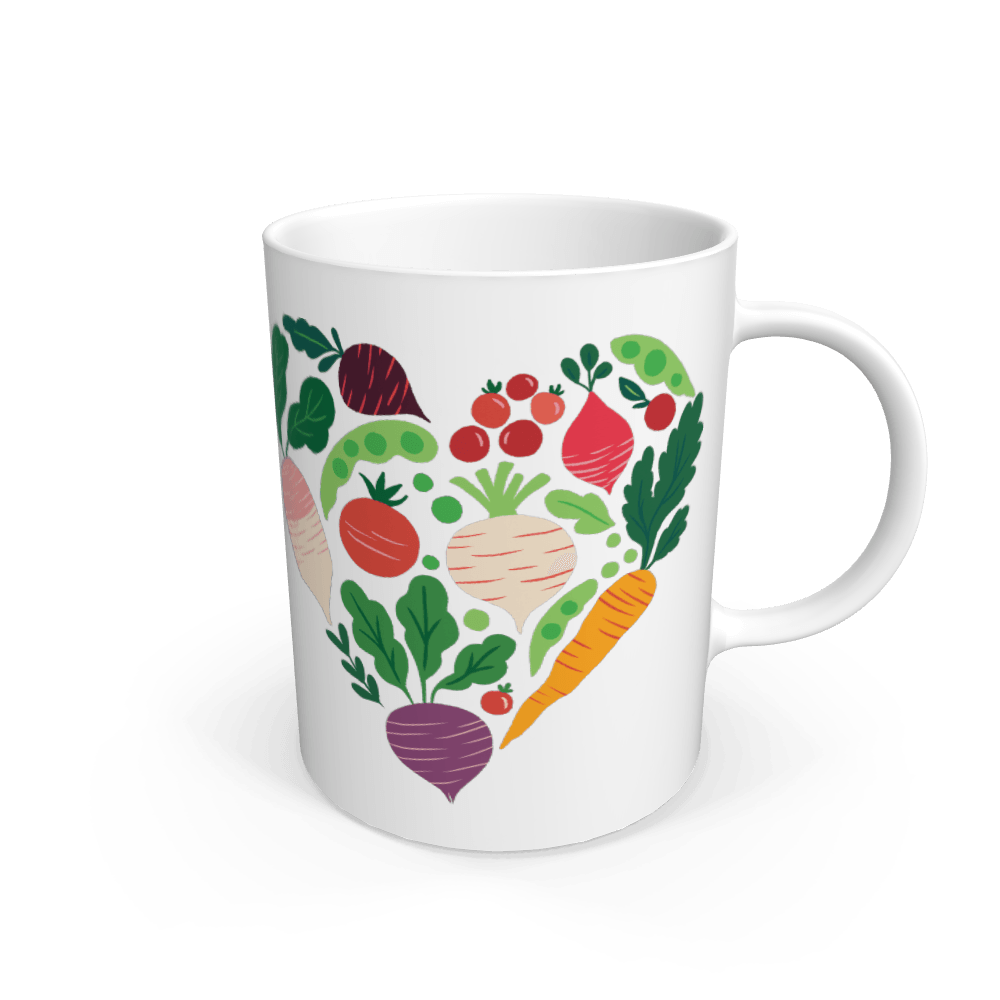 Love My Garden Natural Ceramic Mug White One Size