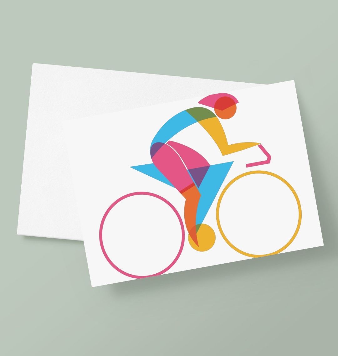 Cycling Greetings Card