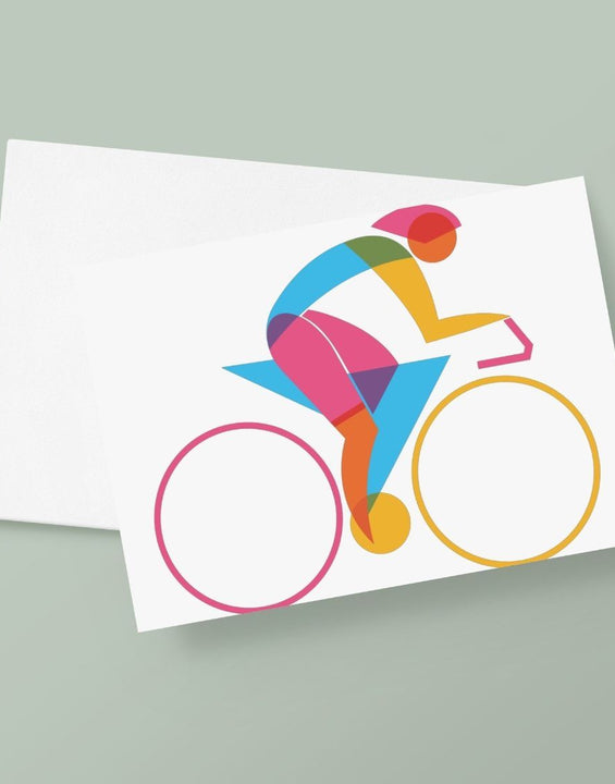 Cycling Greetings Card