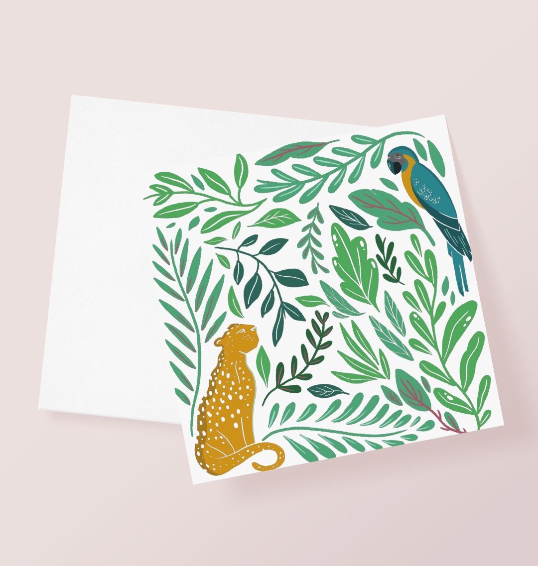 The Tropical Jungle Greetings Card