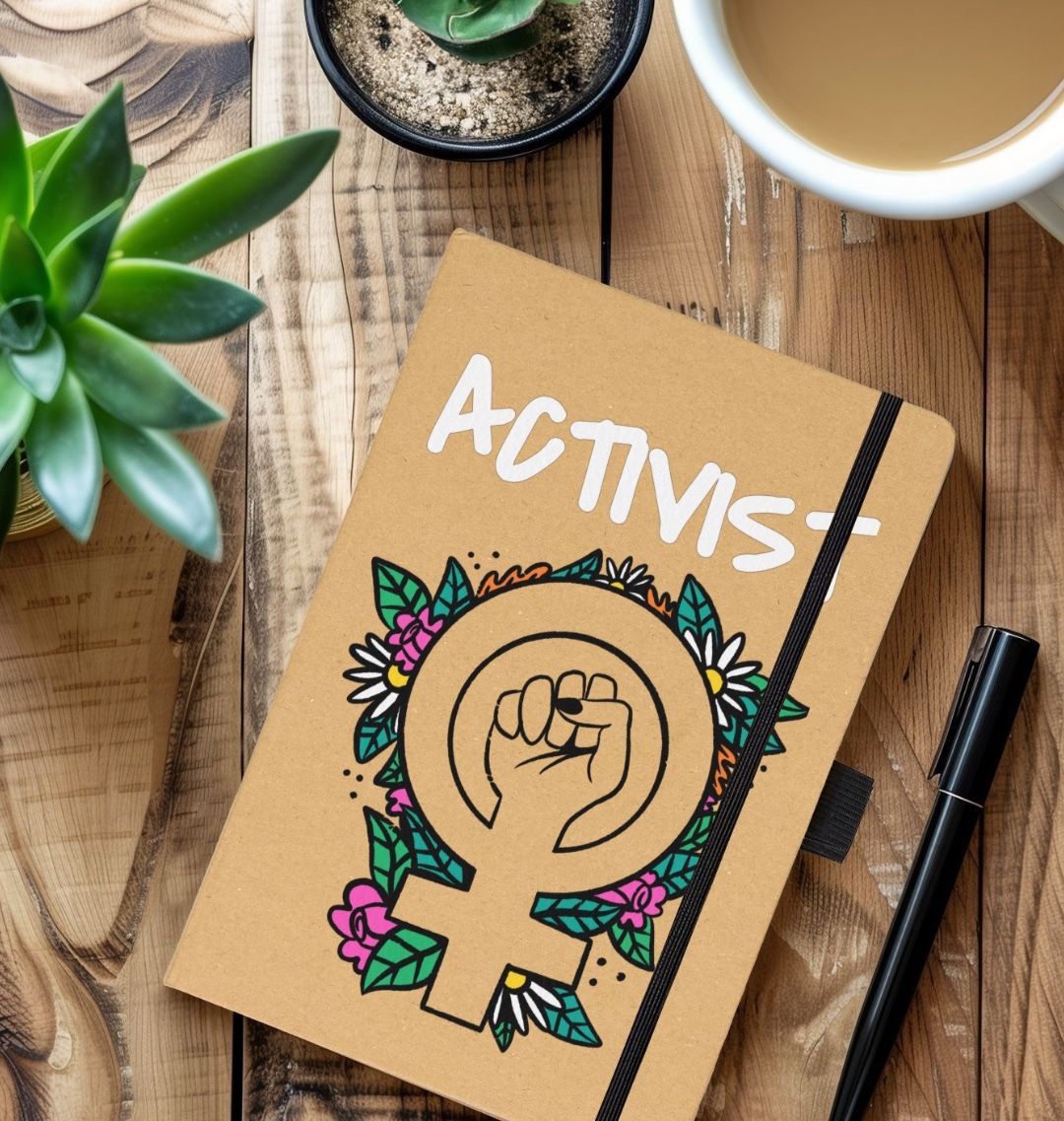 Activist Graphic Kraft Notebook