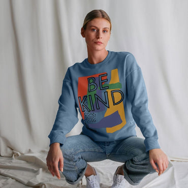 80s Retro Be Kind Crewneck Sweatshirt