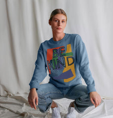 80s Retro Be Kind Crewneck Sweatshirt