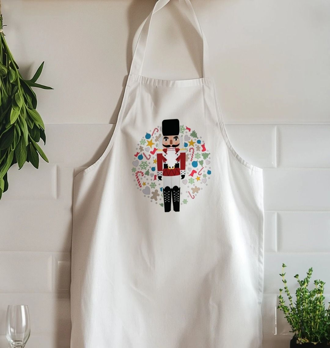 Christmas Nutcracker Organic Baking Apron