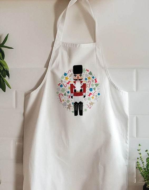 Christmas Nutcracker Organic Baking Apron