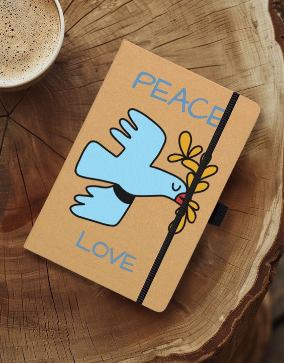 Peace Love Kraft Notebook