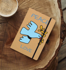 Peace Love Kraft Notebook