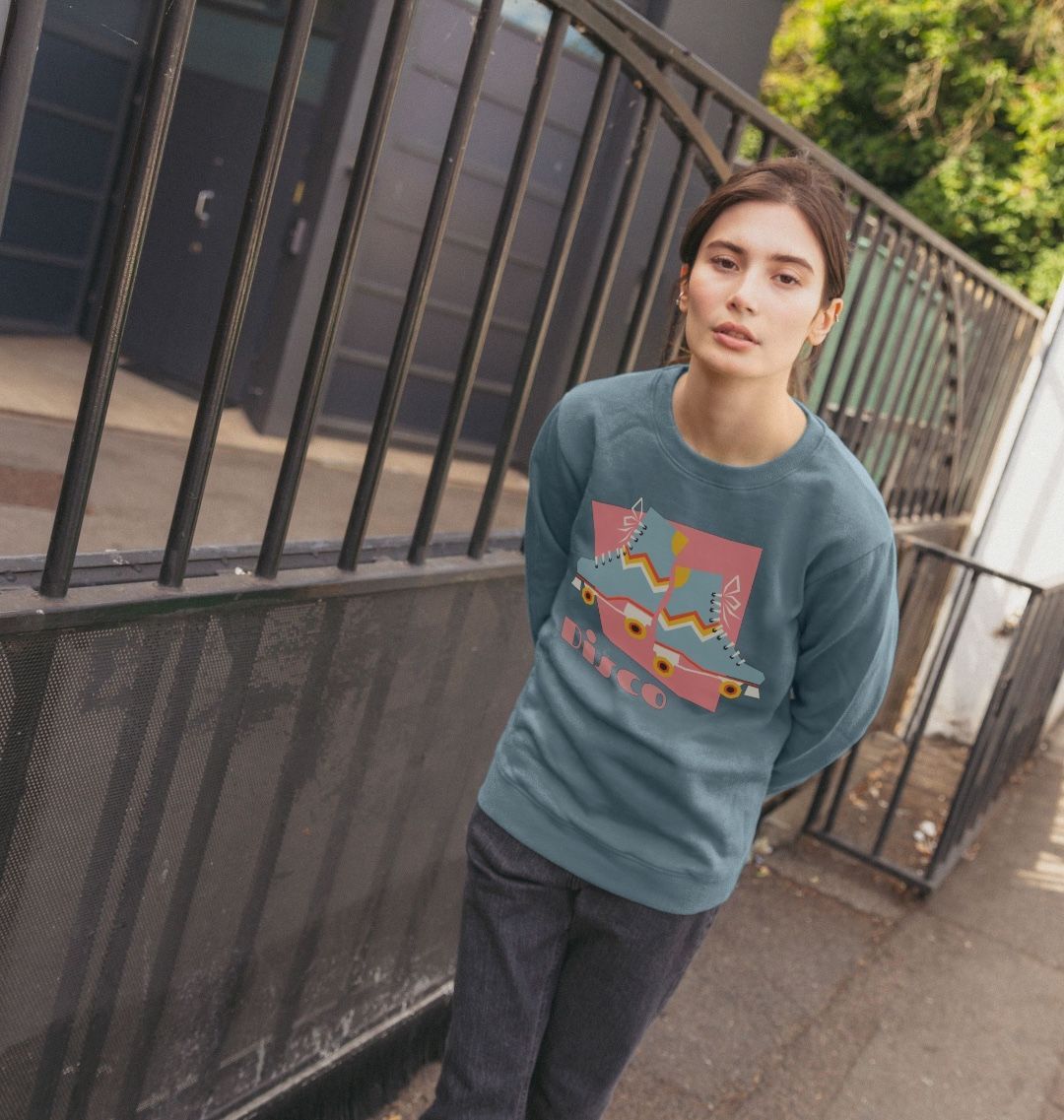 Roller Disco Retro Sweatshirt Organic