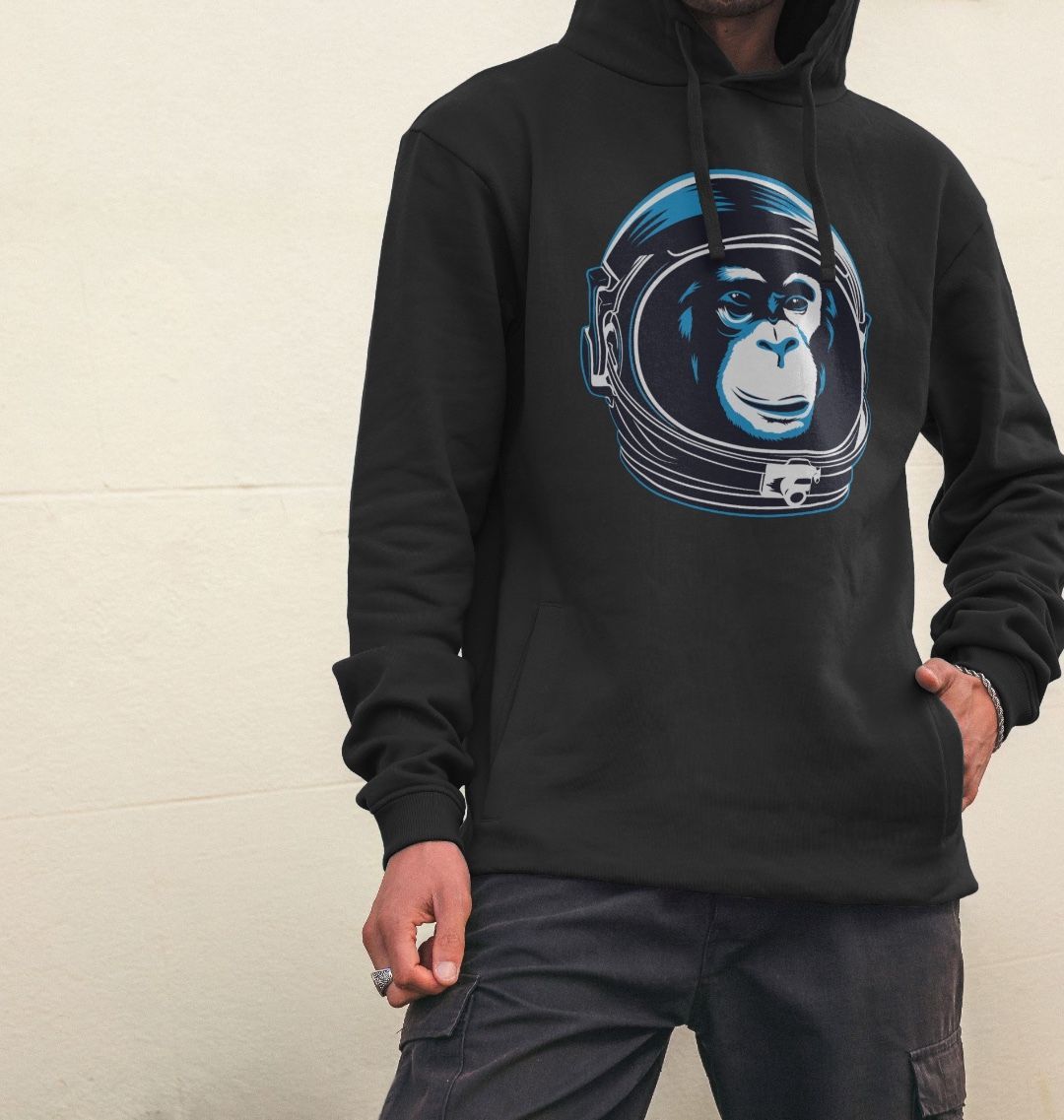 Space Monkey Graphic Hoodie Organic