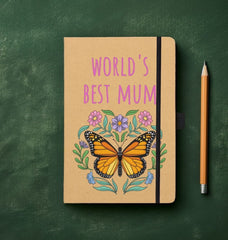 Worlds Best Mum Kraft Notebook