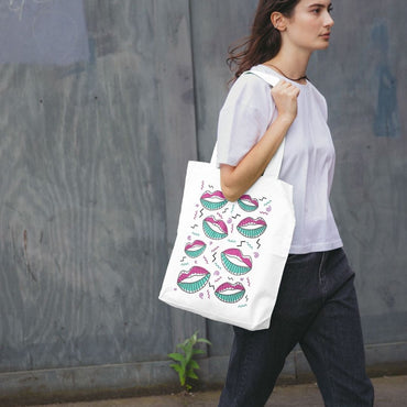 80s Retro Organic Cotton Tote Bag