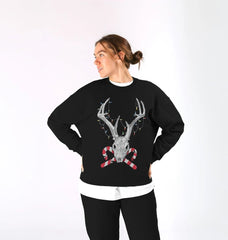 Christmas Sweatshirt Reindeer Graphic