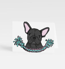 French Bulldog Greetings Card