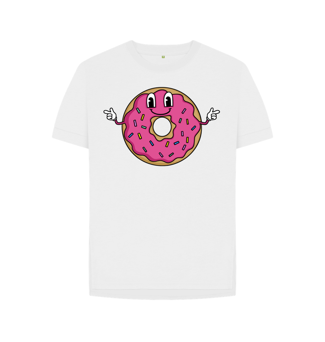 Relaxed Graphic T Shirt Happy Days White