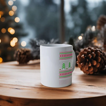 Tasse en céramique avec sapins de Noël